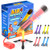 LovesTown Jump Rocket Launcher Toy Jump Rocket Set with 8 Pcs Foam Rockets Shoots Up to 100 Feet Toy Rocket Launchers for Kids Outdoor Rocket Toy Gift for Boys and Girls