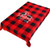Buffalo Check Christmas Tablecloth Rectangle Checkered Christmas Tablecloth Red and Black Plaid Table Covers for Christmas Decorations Holiday Party Supplies 72 x 58 Inch