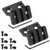 VIAKEY Offset Rail Mounts 3 Slot 5 Slot Aluminum 45 Degree Angle Offset Side Flashlight Optic Sight Picatinny Rail Mount - 2 Pack 3 Slot - 2 PCS