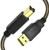 Printer Cable USB 2_0 Printer Scanner Cable High Speed A Male to B Male Cord for HP Canon Epson Dell Samsung etc 25FT