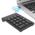 Wireless Numeric Keypad USB 18 Keys Portable External Numpad Keyboard Mini Keyboard Bluetooth Number Pad General Numpad for Laptop Desktop