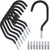 KURUI Garage Bike Hooks 8 Pack Heavy Duty Rack Hanger Hooks Made of Carbon Steel with PVC Coating Wall Mount Bicycle Storage for Ceilings Space Saving Utility Organizer for Basement Warehouse
