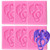6 Pieces Flying Dragon Silicone Mold Cute Dragon Fondant Mold Animal Dragon Chocolate Mold Baking Mould Tool for Cake Decorating Polymer Clay