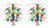 Beistle S57362MCAZ2, 2 Piece "16" Cascade Centerpieces, 18''