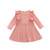 Infant Toddler Baby Girl Ribbed Ruffle Dress Cute Kids Solid Long Sleeve Dresses Top Fall Winter Warm Outfits Clothes Ruffle Long Sleeve-Pink 2-3T Infant Toddler Baby Girl Ribbed Ruffle Dress Cute Kids Solid Long Sleeve Dresses Top Fall Winter Warm Outfits Clothes Ruffle Long Sleeve-Pink 2-3T