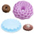 2 Pack Silicone Cake Pan SENHAI Large Round Bread Pie Flan Tart Mold Whirlwind petal  and  Birds Nest Shape Non-Stick Baking Trays for Birthday Party DIY - Purple Blue