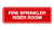 Signs ByLITA Standard Fire Sprinkler Riser Room Sign Red - Large