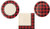 Buffalo Plaid Party Bundle for 8 Guests  Includes 8 Dinner 8 Dessert Plates and 16 Napkins