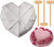 Diamond Heart Silicone Cake Chocolate Mold Silicone Baking Pan Mold for DIY Cake Mousse Dessert 3D Diamond Love Heart Shaped 7 inch Diamond Mold