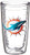 Tervis NFL Miami Dolphins Individual Emblem Tumbler, 16 oz, Clear
