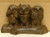 Cast Iron See No Evil, Hear No Evil, Speak No Evil Wise Owls Doorstop