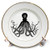 3dRose cp_195682_1 Octopus Porcelain Plate, 8"
