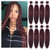 Pre Stretched Braiding HairProfessional Braiding Perm Yaki omber braiding Hair22 - 8 Packs Hot Water Setting Synthetic Hair ExtensionsT99J
