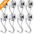 30LBS Swivel Swing Powerful Magnetic Hooks, Magnetic Swivel Hooks Heavy Duty Magnet Hook with Strong Neodymium Magnet Hook for Home, Kitchen, Workplace, Office and Garage - Pack of 8