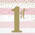 Pink and Gold Celebration 1st Birthday Napkins 48 ct