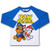 Nickelodeon Boys Paw Patrol Pullover Graphic Tee with Raglan Long Sleeves BlueWhite Size 4