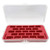 Made in Taiwan - Bobbin Case for Bernina New 7 and 8 Series Jumbo Bobbin Sewing Bobbin Storage Case and Saver Holds 23 Bobbins Box Organizer - Red