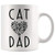 Cat Dad Mug - Dad Coffee Mugs - Birthday - Christmas Coffee Mug For Cat Lovers - Best Friend Mug Cat Father For Cat Lovers Coffee Cup 11oz