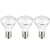 Sunlite 80435-SU LED R14 Mini Reflector Floodlight Bulb 4 Watts 25W Equivalent 250 Lumens Intermediate E17 Base Dimmable ETL Listed 30K- Warm White 3 Pack