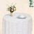 Sequin Tablecloth Round 72 Inch Iridescent White Glitter Table Cloths for Parties Dessert Tablecloth Round Sparkle Table Cover for Dining Room Wedding Tablecloth Thanksgiving Table Decor