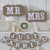 MR & MRS JUST MARRIED Rustic Wedding Decoration Flag Garland Wedding Banner With White Ribbon Party Decorations