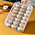 21 Grid Egg Holder for RefrigeratorAuto Scrolling Egg Storage BoxEgg Storage Container for Fridge Kitchen
