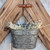 Park Hill Collection ECM82342 Galvanized Hanging Bucket Planter 9-inch High