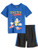 SEGA Sonic The Hedgehog Big Boys Short Sleeve T-Shirt  and  Shorts Set 10-12 BlueBlack