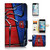 ( For iPhone 8 Plus / 7 Plus ) Flip Wallet Case Cover and Screen Protector Bundle A8110 Spiderman