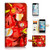 ( For iPhone 8 / iPhone 7 ) Flip Wallet Case Cover and Screen Protector Bundle A4265 Flash Super Hero