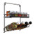 2-Tier Hanging Spice Rack Wall Mount Kitchen Spice Jars Storage Spice Bottles Holder Seasoning Organizer Shelf