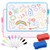 Small Dry Erase White Board for Kids ? Ruled Dry Erase Lapboard with 10 Markers Whiteboard Erasers and Marker HoldersKids Lined Board for Learning Writing Double Sided 11_8 x 8_3 2 Pack