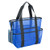 Mesh Beach Bag Foldable Toy Tote Grocery Storage Net Bag Oversized Pockets Market Picnic Tote - Blue