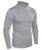 COOFANDY Mens Slim Fit Basic Thermal Turtleneck Shirts Casual Cotton Knitted Pullover Sweaters Grey
