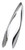 Cuisipro 9.5-Inch Tempo Stainless Steel Tongs
