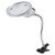 2_25X to 8X Lighted Desktop Magnifier Large Lens Table Top Desk Lamp Lighted Magnifier Magnifying Glass With LED Light Clamp for Hobby Crafts Inspection Reading Books