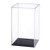 Cabilock Acrylic Display Case Assemble Countertop Box Clear Acrylic Box Alternative Glass Case Showcase for Display Action Figures Toy Collectibles Vertical Style