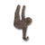 Abbott Collection 27-SMITH-637 Hanging Sloth Hook Antique Brown
