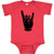 inktastic Rocker Horns Infant Creeper 12 Months Retro Heather Red 18b1d
