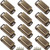 Kitchen Cabinet Magnets Closure WENJUUS 12Pack Cabinet Magnetic Catch Strong Cupboard Door Magnets Heavy Duty 15 lbs Metal RV Drawer Latch Closet Closing Stainless Steel Shutter Hardware Closer-Bronze