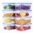 Mengico Food Containers with Lids 8 Pack 40 Ounce BPA-Free Food Containers Sets Leak Proof Lunch Containers Plastic Storage Containers Meal Prep