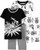 4-Piece Boys Snug Fit Cotton Pajamas Robot 6