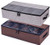 2 Packs Under Bed Clothes Shoes Storage Bins with Lids 4 CompartmentAdjustable DividersUnder Bed Multifunction Foldable Organizer Storage Box Bins by AARainbow GrayCoffee