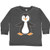 inktastic Penguin Toddler Long Sleeve T-Shirt 4T Charcoal 273f8