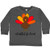 inktastic Thankful and Loved-Cute Toddler Long Sleeve T-Shirt 4T Charcoal 2d3f1