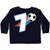 inktastic Seventh Birthday Soccer Toddler Long Sleeve T-Shirt 5-6 Black 354e3