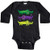 inktastic Mardi Gras Holiday Long Sleeve Creeper 12 Months Black 393f5