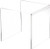 Plymor Clear Acrylic Square Display Riser 6 H x 6 W x 6 D 18 Thick 2 Pack