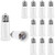 CliCli 12-Pack E26 Medium Base Light Bulb Socket Extender Extension 6.5CM2.56 Inch E26 to E26 Standard Medium Screw Lamp Socket Adapter Max 200W and 165? Heat-resistant E26 Extension Adapter