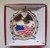 God Bless America Christmas ORNAMENT Patriotic Eagle USA Flag